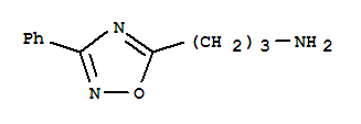 3-苯基-1,2,4-噁二唑-5-丙胺结构式_41470-96-6结构式
