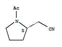 (2s)-(9ci)-1-乙酰基-2-吡咯烷乙腈结构式_422545-97-9结构式