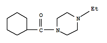 (9ci)-1-(环己基羰基)-4-乙基-哌嗪结构式_433238-47-2结构式