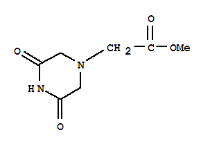 (9ci)-3,5-二氧代-1-哌嗪乙酸甲酯结构式_434314-27-9结构式