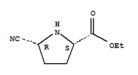 L-proline, 5-cyano-, ethyl ester, (5r)-(9ci) Structure,435274-89-8Structure