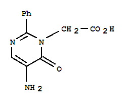 5-氨基-6-氧代-2-苯基-1(6h)-嘧啶乙酸结构式_439910-96-0结构式