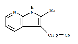 2-Methyl-1h-pyrrolo[2,3-b]pyridine-3-acetonitrile Structure,4414-86-2Structure