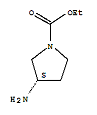 (3s)-(9ci)-3-氨基1-吡咯烷羧酸乙酯结构式_442873-99-6结构式