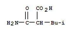 2-(氨基羰基)-4-甲基戊酸结构式_4431-58-7结构式