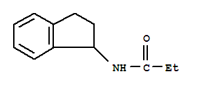 N-(2,3-二氢-1H-茚-1-基)-丙酰胺结构式_443754-12-9结构式