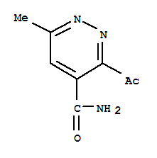 (9ci)-3-乙酰基-6-甲基-4-吡嗪羧酰胺结构式_445458-19-5结构式