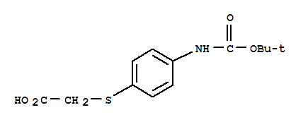 Boc-(4-氨基苯基硫代)乙酸结构式_447414-44-0结构式