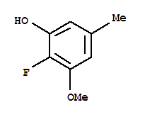 (9CI)-2-氟-3-甲氧基-5-甲基-苯酚结构式_447462-92-2结构式