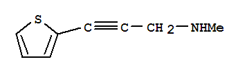 (9ci)-n-甲基-3-(2-噻吩)-2-丙炔-1-胺结构式_450357-06-9结构式