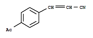 (9ci)-3-(4-乙酰基苯基)-2-丙烯腈结构式_457602-70-9结构式