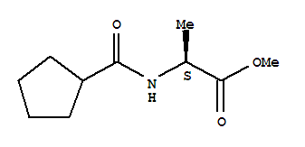 L-alanine, n-(cyclopentylcarbonyl)-, methyl ester (9ci) Structure,457629-18-4Structure
