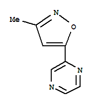 (9CI)-(3-甲基-5-异噁唑基)-吡嗪结构式_457654-03-4结构式