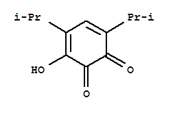 3,5-Cyclohexadiene-1,2-dione,3-hydroxy-4,6-bis(1-methylethyl)-(9ci) Structure,46401-41-6Structure