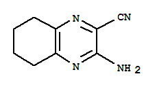 (9ci)-3-氨基-5,6,7,8-四氢-2-喹噁啉甲腈结构式_49845-03-6结构式