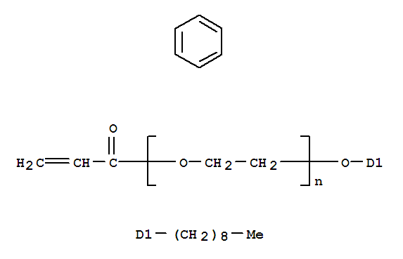 聚乙二醇壬基苯基醚丙烯酸酯结构式_50974-47-5结构式