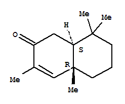(4Ar)-4a,5,6,7,8,8aβ-六氢-3,4a,8,8-四甲基萘-2(1h)-酮结构式_51020-10-1结构式