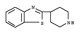 2-(4-哌啶基)-1,3-苯并噻唑结构式_51784-73-7结构式