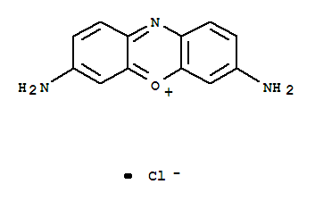 7-氨基-3-亚氨基-3H-吩恶嗪单盐酸盐结构式_53669-98-0结构式