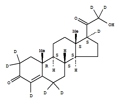 去氧皮质酮-D8结构式_55487-63-3结构式