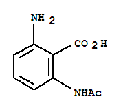 2-乙酰氨基-6-氨基苯甲酸结构式_5623-11-0结构式
