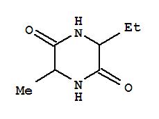 (8ci,9ci)-3-乙基-6-甲基-2,5-哌嗪二酮结构式_5625-48-9结构式