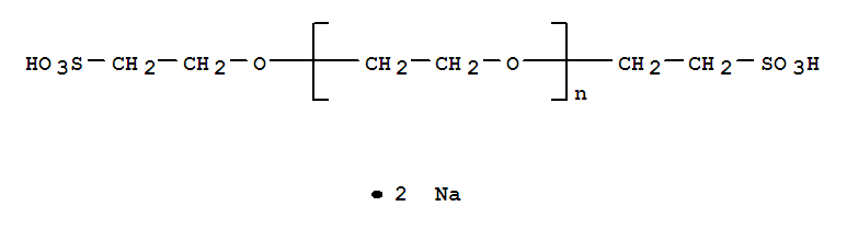 Poly(oxy-1,2-ethanediyl), .alpha.-(2-sulfoethyl)-.omega.-(2-sulfoethoxy)-, disodium salt Structure,56710-57-7Structure