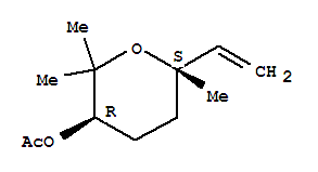 (6-Ethenyl-2,2,6-trimethyl-oxan-3-yl) acetate Structure,56752-50-2Structure