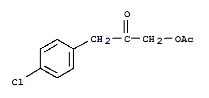 1-(乙酰基氧基)-3-(4-氯苯基)-2-丙酮结构式_56955-38-5结构式