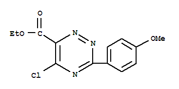 5-氯-3-(4-甲氧基苯基)-1,2,4-噻嗪-6-羧酸乙酯结构式_572920-44-6结构式