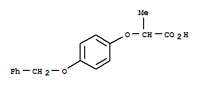 Propanoic acid, 2-[4-(phenylmethoxy)phenoxy]- Structure,59058-37-6Structure