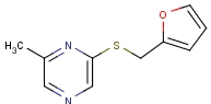 2-(2-呋喃甲基)硫代-6-甲基吡嗪结构式_59303-09-2结构式