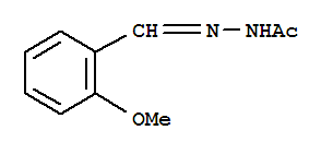 2-[(2-甲氧基苯基)亚甲基]乙酸肼结构式_59670-21-2结构式