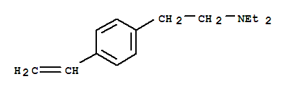 聚(4-二乙基氨基乙基苯乙烯)结构式_59976-31-7结构式
