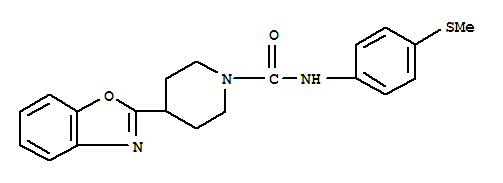 (9ci)-4-(2-苯并噁唑基)-n-[4-(甲基硫代)苯基]-1-哌啶羧酰胺结构式_606081-84-9结构式