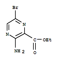 2-Pyrazinecarboxylic acid, 3-amino-6-bromo-, ethyl ester Structure,612835-51-5Structure