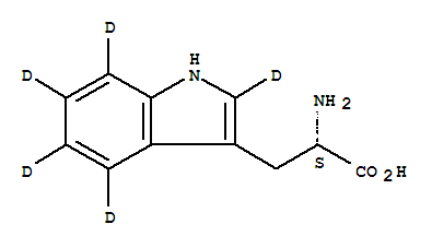 L-色氨酸-D5结构式_62595-11-3结构式