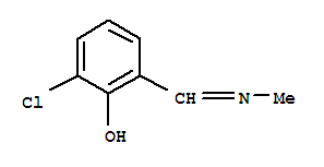2-氯-6-[(甲基亚氨基)甲基]-苯酚结构式_63770-01-4结构式