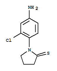 1-(4-氨基-2-氯苯基)-2-吡咯烷硫酮结构式_640288-02-4结构式