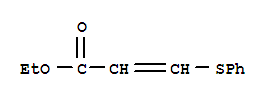 3-(苯基硫代)-2-丙酸乙酯结构式_64050-18-6结构式