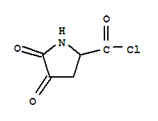 (9CI)-4,5-二氧代-2-吡咯烷羰酰氯结构式_64154-86-5结构式