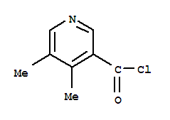 -(9CI)4,5-二甲基-3-吡啶羰酰氯结构式_64172-73-2结构式