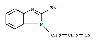 1H-benzimidazole-1-propanenitrile,2-ethyl-(9ci) Structure,64266-25-7Structure