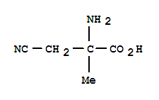 (9CI)-3-氰基-2-甲基丙氨酸结构式_64298-92-6结构式