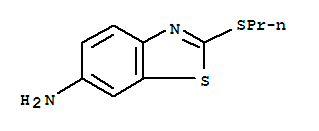 2-(丙基硫代)苯并[d]噻唑-6-胺结构式_64350-92-1结构式