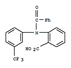 Benzoic acid,2-[benzoyl[3-(trifluoromethyl)phenyl]amino]- Structure,64352-92-7Structure