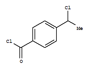 Benzoyl chloride,4-(1-chloroethyl)-(9ci) Structure,64382-49-6Structure