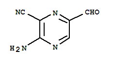 3-氨基-6-甲酰基吡嗪-2-甲腈结构式_64440-74-0结构式