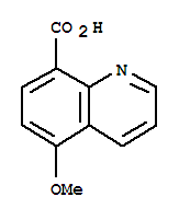 (9ci)-5-甲氧基-8-喹啉羧酸结构式_64507-37-5结构式