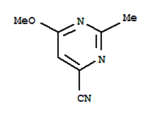 (9ci)-6-甲氧基-2-甲基-4-嘧啶甲腈结构式_64571-37-5结构式